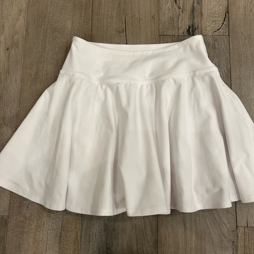Beyond Yoga White Mini Skirt